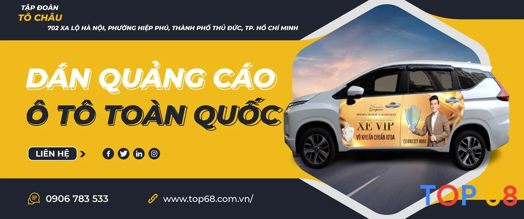 cong ty to chau chuyen thiet ke quang cao tren xe o to