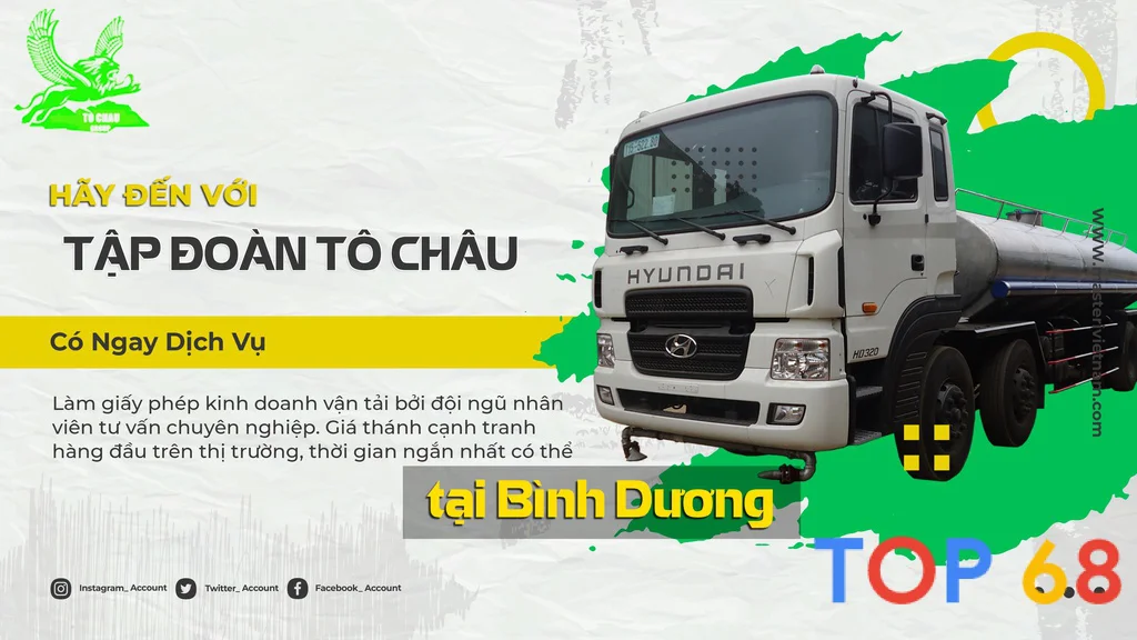 Cong ty to chau chuyen xin giay phep kinh doanh van tai binh duong