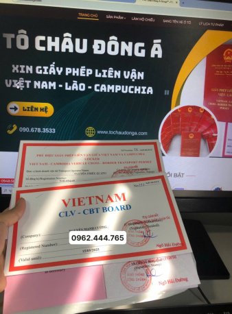 BẠN ĐANG CẦN GIẤY LIÊN VẬN VIỆT- LÀO GẤP tại Bắc Giang
