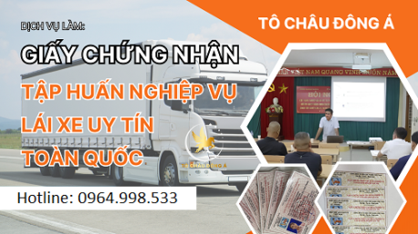 Cấp giấy chứng chỉ tập huấn nghiệp vụ lái xe tại Vĩnh Long nhanh chóng, giá rẻ