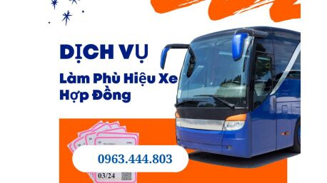 Cấp Phù hiệu cho xe ô tô hợp đồng tem phù hiệu xe hợp đồng tại Kiên Giang