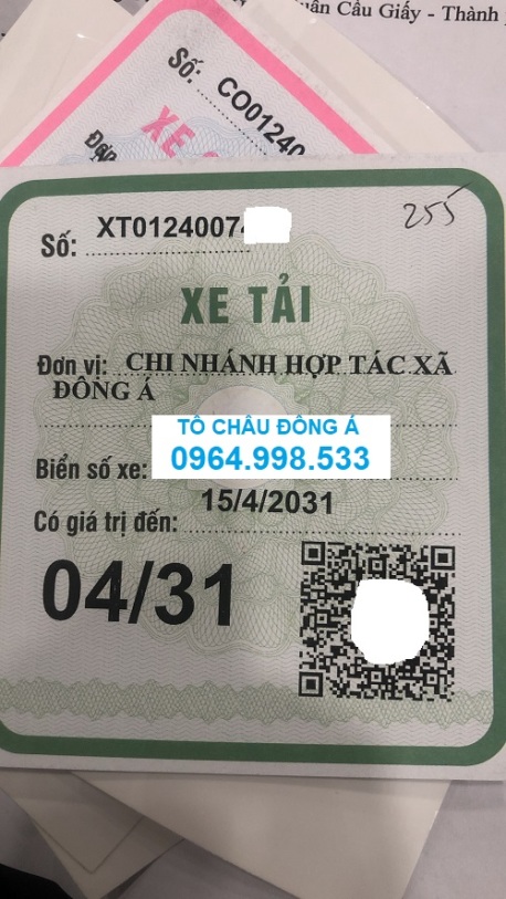 Cấp phù hiệu xe giá rẻ tại Vĩnh Phúc