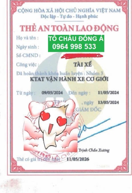 Cấp thẻ an toàn lao động siêu nhanh tại Bắc Giang