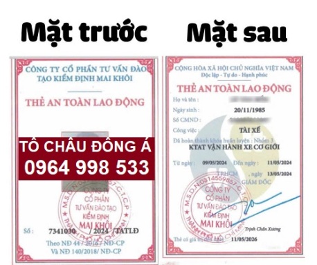 Cấp thẻ an toàn lao động tại Quảng Ngãi cực nhanh giá tốt