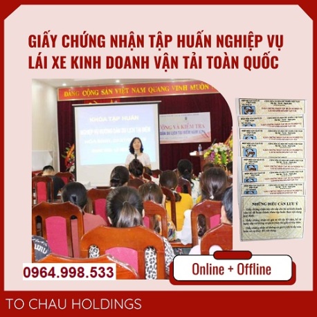 Chứng nhận tập huấn nghiệp vụ lái xe kinh doanh vận tải tại Hải Phòng giá rẻ, uy tín