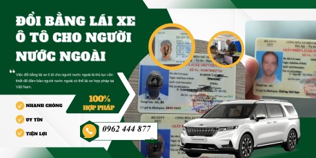 chuyển đổi bằng lái quốc tế cấp về bằng việt nam