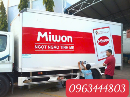 Dán quảng cáo cho xe  ô tô nhanh chóng tại  Cầu Giấy Hà Nội