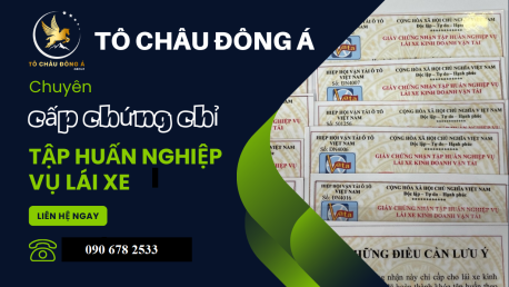 Đăng ký lớp đào tạo cấp chứng chỉ tập huấn nghiệp vụ tài xế ở Long An