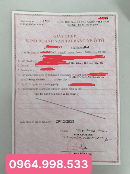 Dịch vụ cấp giấy phép kinh doanh vận tải nhanh chóng, uy tín, giá tốt tại Tây Ninh