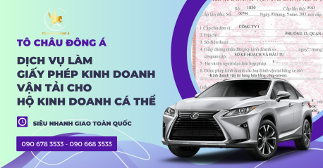 Dịch vụ chuyên làm giấy phép KDVT hộ kinh doanh cá thể tại Bình Dương nhanh chóng