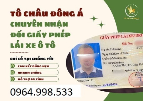 Dịch vụ đổi giấy phép lái xe tại Bình Phước 