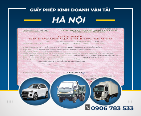 DỊCH VỤ LÀM GIẤY PHÉP KINH DOANH VẬN TẢI HÀ NỘI GIÁ TỐT NHẤT