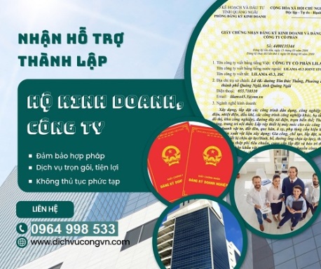 Dịch vụ làm giấy thành lập công ty tại Bình Dương