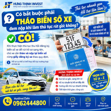 Dịch Vụ Rút Hồ Sơ Gốc Xe Ô Tô Tại TP. Hồ Chí Minh