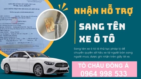 Dịch vụ sang tên xe tại Vũng Tàu uy tín siêu nhanh