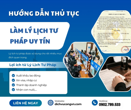 Dịch vụ xin cấp lý lịch tư pháp online uy tín Bắc Ninh 