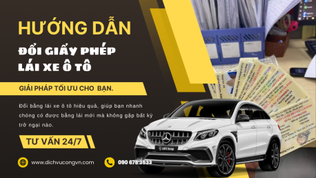 Đổi bằng lái xe ô tô Hải Dương nhanh chóng, uy tín