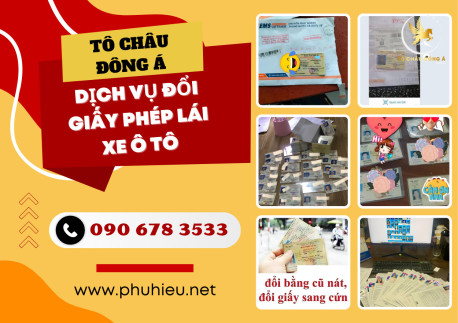 Đổi bằng lái xe ô tô siêu rẻ tại Hưng Yên