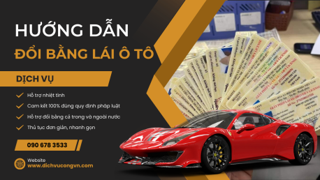 Đổi bằng lái xe ô tô Vĩnh Long nhanh nhất