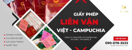 Giấy phép liên vận Việt Nam - Campuchia nhanh chóng tại Đồng Tháp