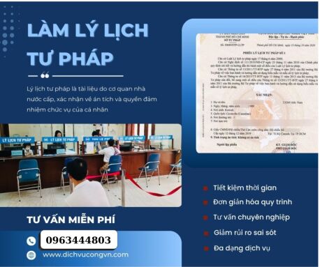 Hòa Bình cấp phiếu lý lịch tư pháp đảm bảo chất lượng dịch vụ