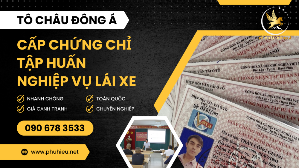 Cấp chứng chỉ tập huấn giá sốc tại Phú Thọ