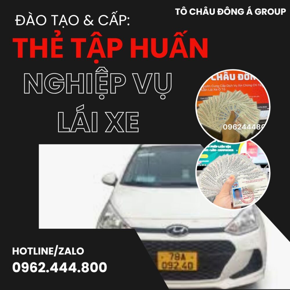 CẤP THẺ TẬP HUẤN NGHIỆP VỤ LÁI XE Ở TÂY NINH