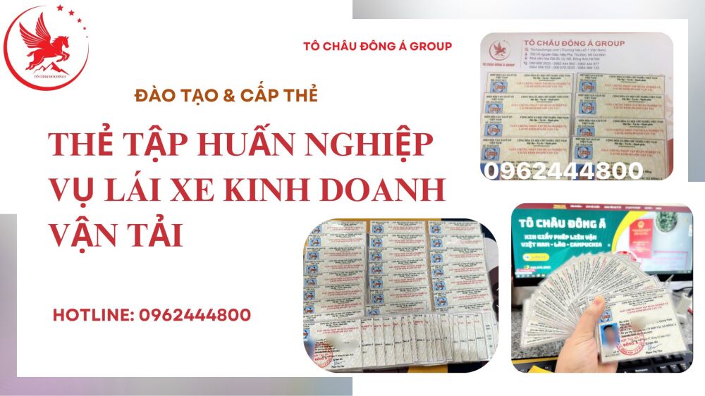 Cấp thẻ tập huấn nghiệp vụ lái xe uy tín tại Hà Nội