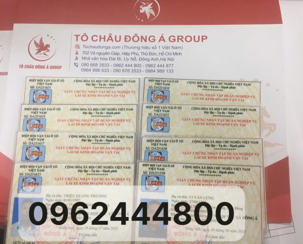 Địa chỉ làm thẻ tập huấn nghiệp vụ lái xe ở Nghệ An
