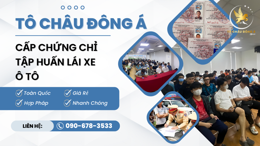 Dịch vụ làm giấy chứng nhận tập huấn lái xe tại Hòa Bình nhanh chóng