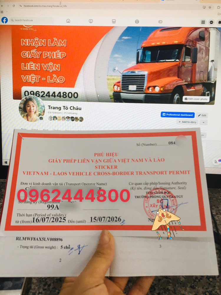 DỊCH VỤ XIN GIẤY PHÉP LIÊN VẬN VIỆT - LÀO NHANH CHÓNG TẠI HÀ TĨNH