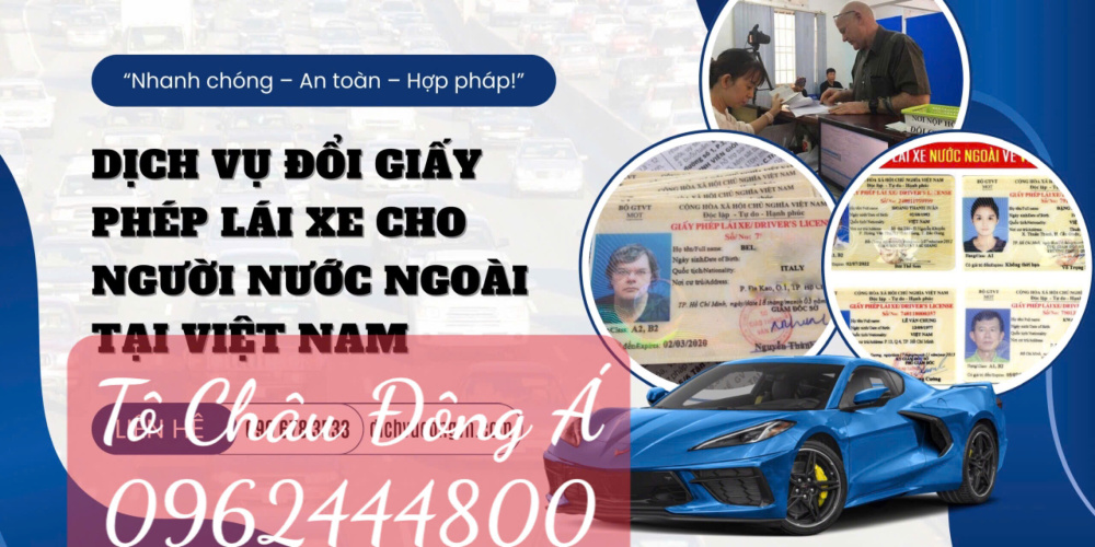 Điểm đổi bằng lái xe cho người nước ngoài nhanh chóng tại Nghệ An