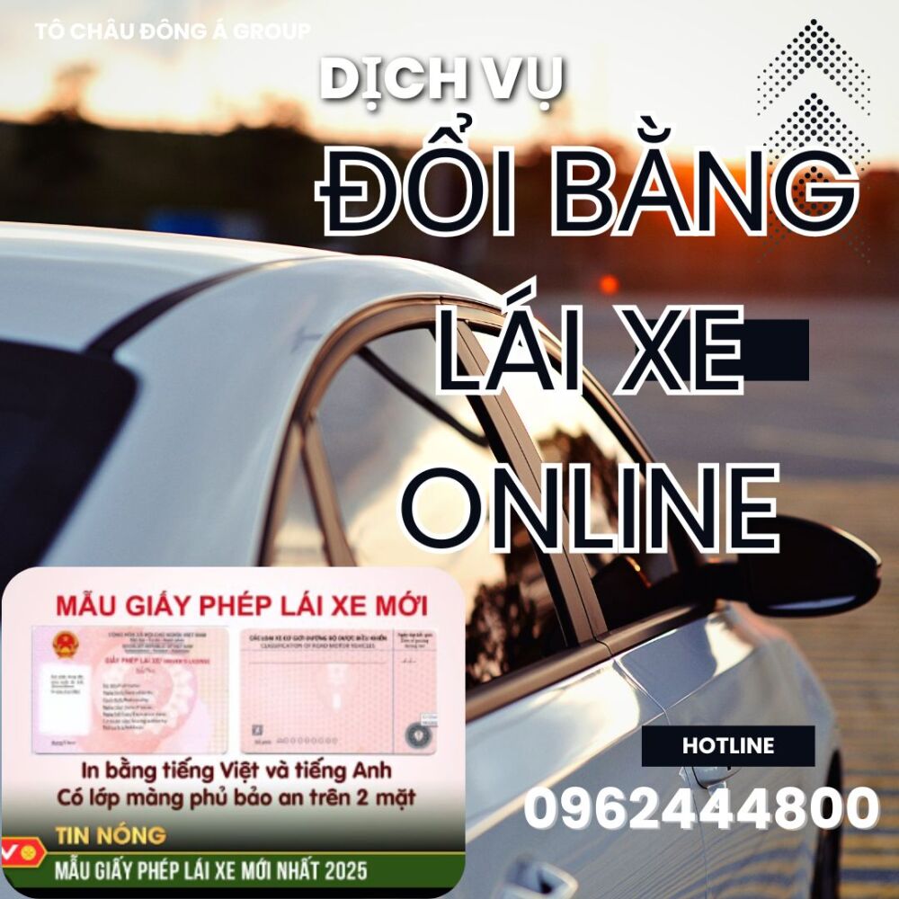ĐỔI BẰNG LÁI XE Ô TÔ ONLINE TẠI XÃ TÂN HỘI, HÀ NỘI