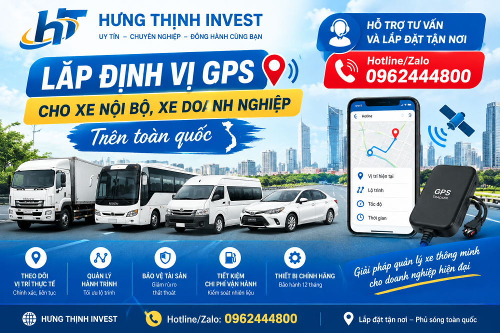 Lắp đặt định vị GPS tận nơi tại Cần Thơ