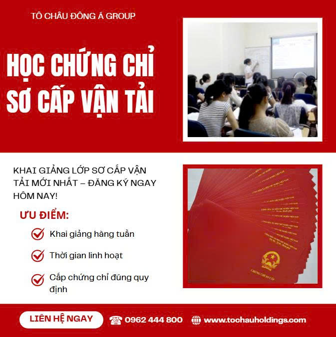 Mở Lớp & Cấp Chứng Chỉ Sơ Cấp Vận Tải Uy Tín Tại Phú Thọ