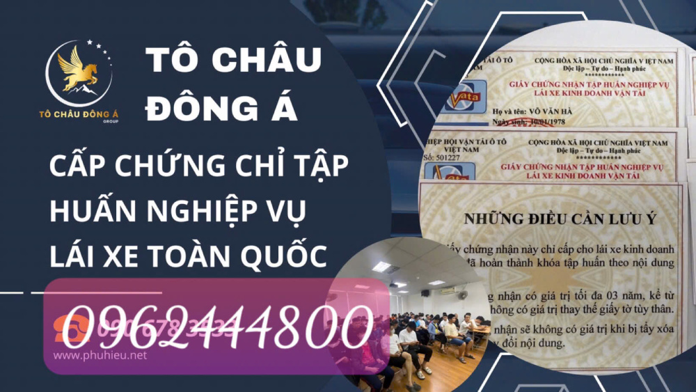 Mua giấy chứng nhận tập huấn nghiệp vụ lái xe nhanh chóng tại Bắc Ninh