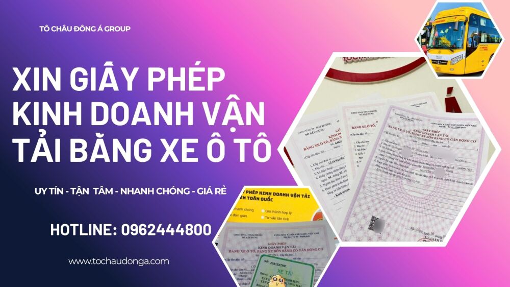 Xin giấy phép kinh doanh vận tải trọn gói tại Cần Thơ