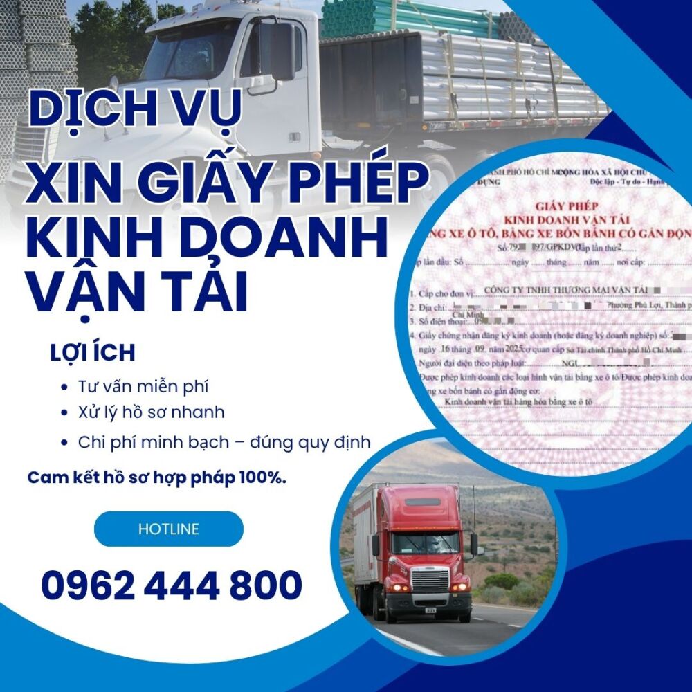 XIN GIẤY PHÉP KINH DOANH VẬN TẢI TRỌN GÓI UY TÍN SỐ 1 TẠI TUYÊN QUANG