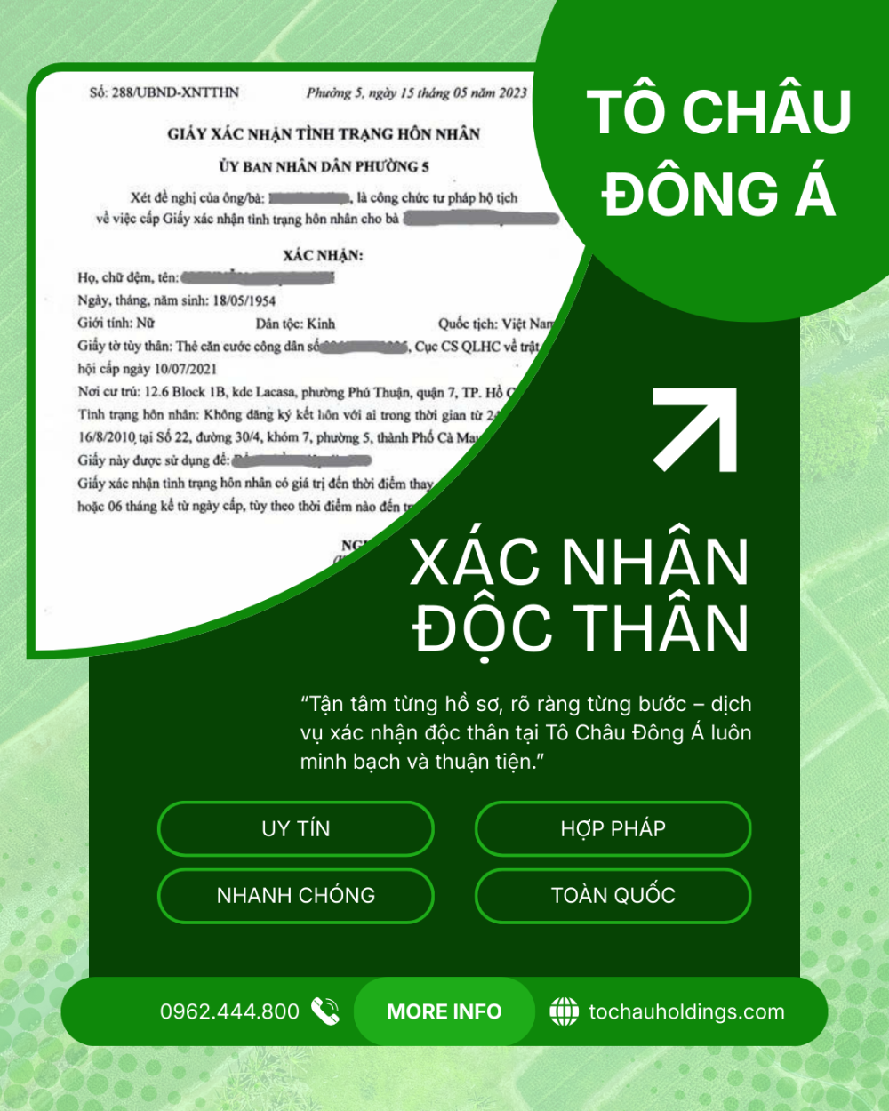 Xin Giấy Xác Nhận Tình Trạng Hôn Nhân Tại Hồ Chí Minh