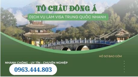 Hưng Yên làm visa Trung Quốc online uy tín, đảm bảo, đơn giản. 