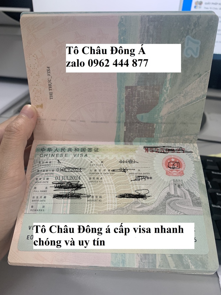 Cấp visa Trung Quốc ở Phú Yên