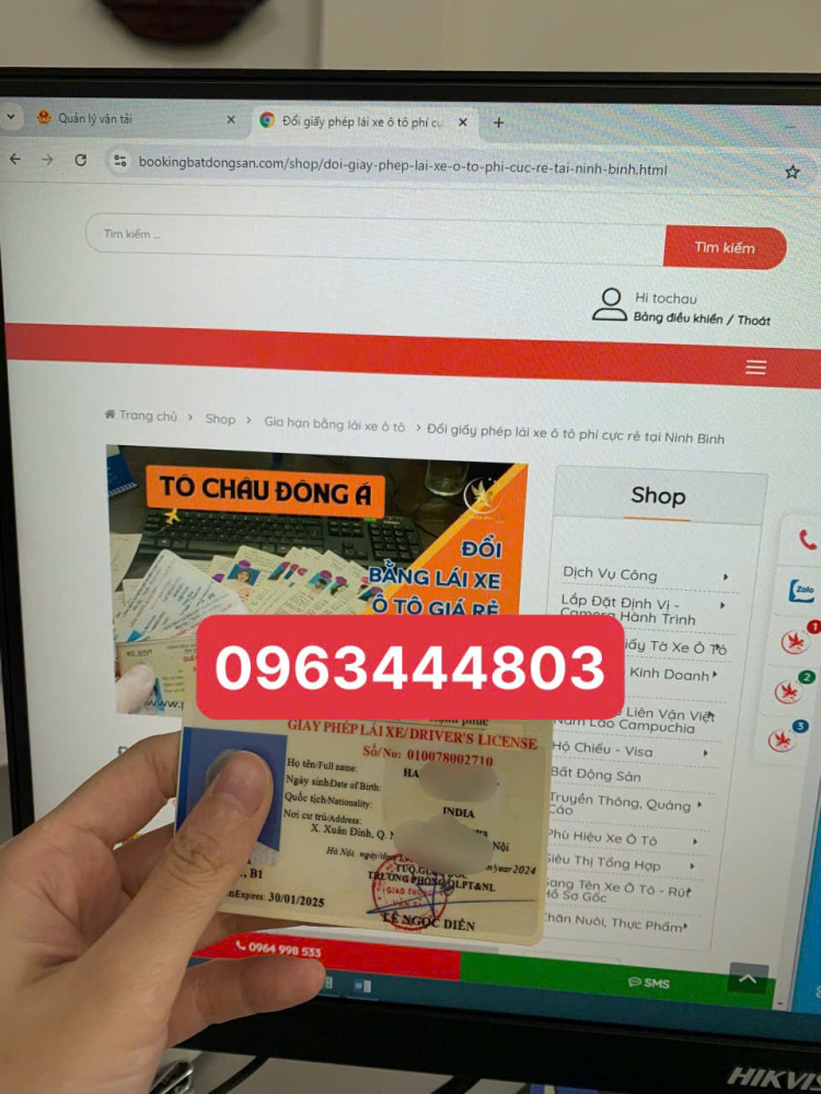 Bình Dương cấp dịch vụ đổi bằng lái xe cho người nước ngoài online uy tín