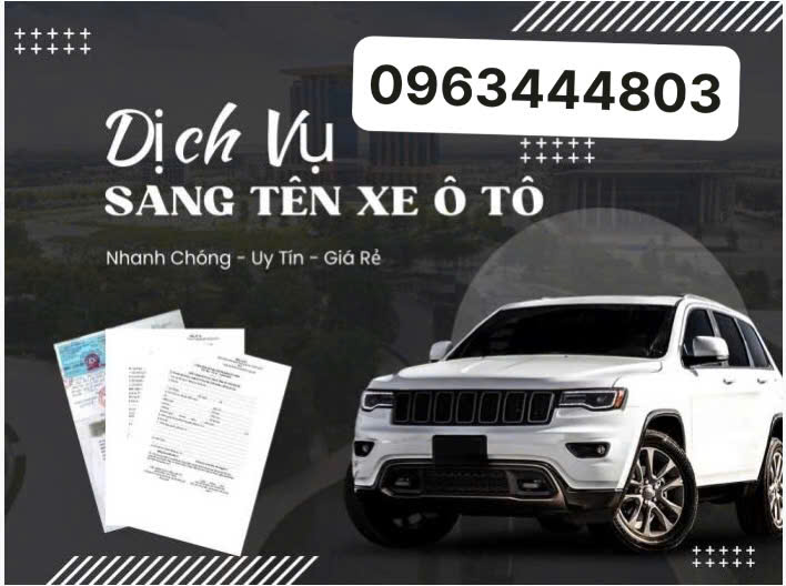 Cách Sang tên xe ô tô đơn giản tại Thái Nguyên