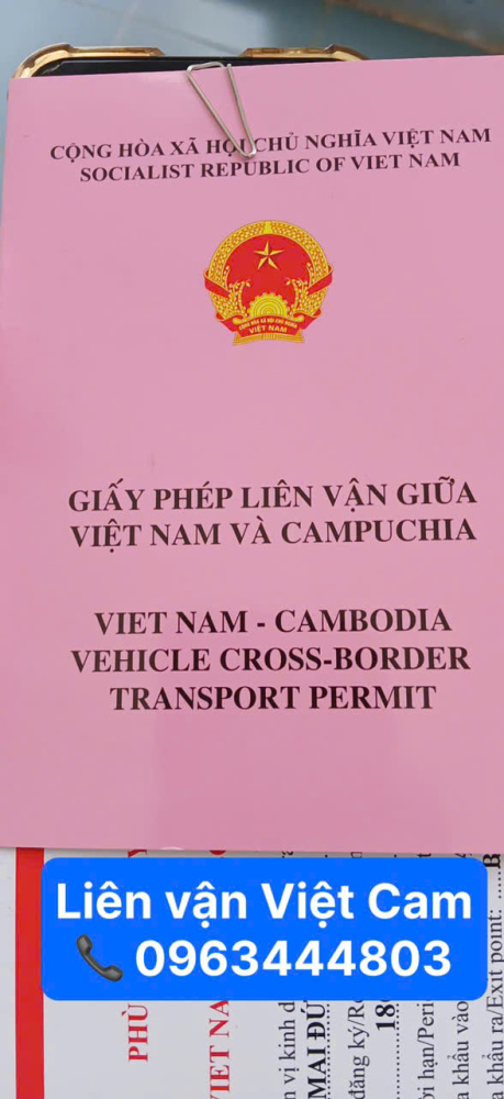 Dịch vụ làm giấy phép liên vận việt Nam - Campuchia tại Tuyên Quang