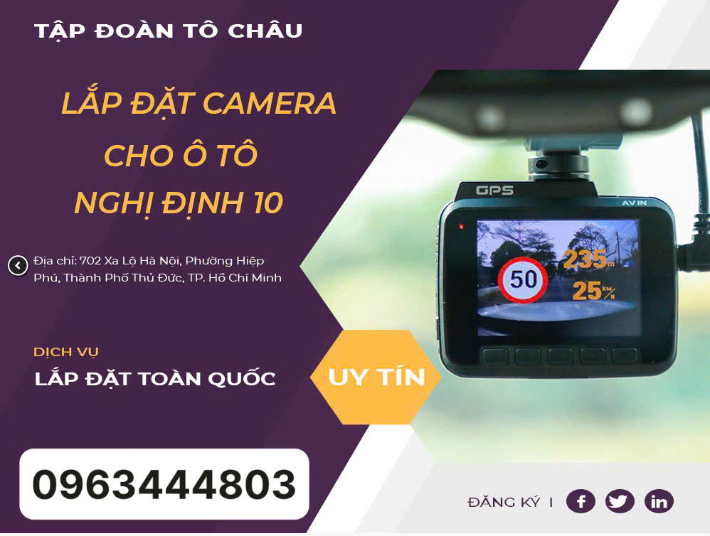 Gắn camera chuẩn nghị định 10 cho xe khách tại tỉnh Hải Dương