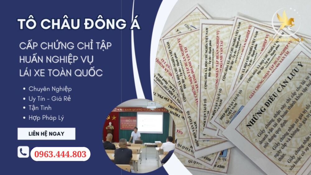 Học online chứng chỉ tập huấn nghiệp vụ lái xe tại Hải Phòng