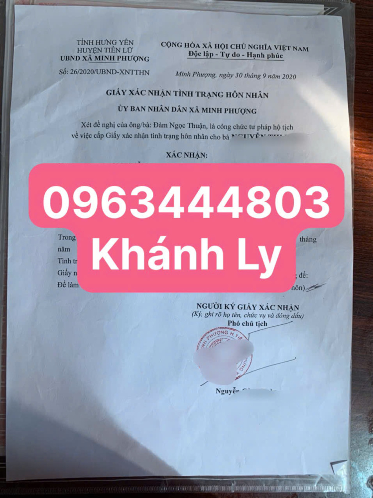 Làm giấy xác nhận độc thân tại Hà Nội online nhanh chóng