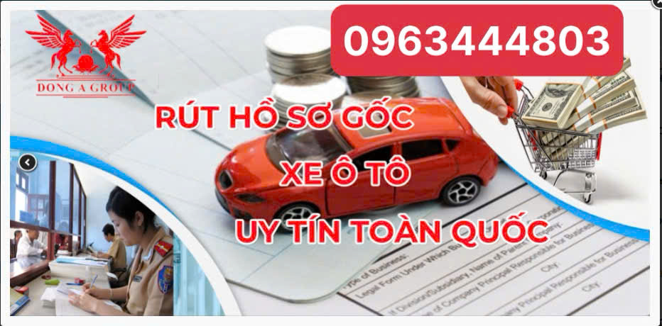 Làm rút gốc cho xe ô tô đăng ký Vĩnh Phúc nhanh gọn lẹ