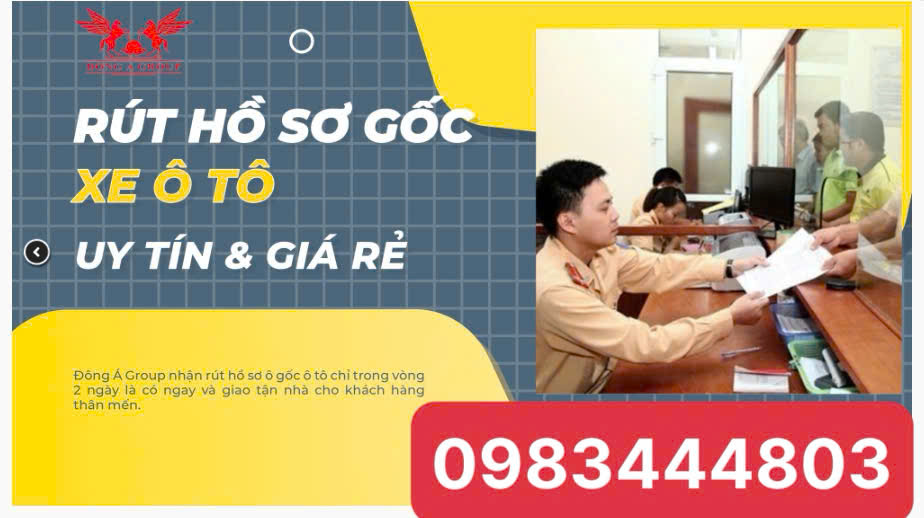 Làm rút gốc cho xe ô tô đăng ký Vĩnh Phúc nhanh gọn lẹ
