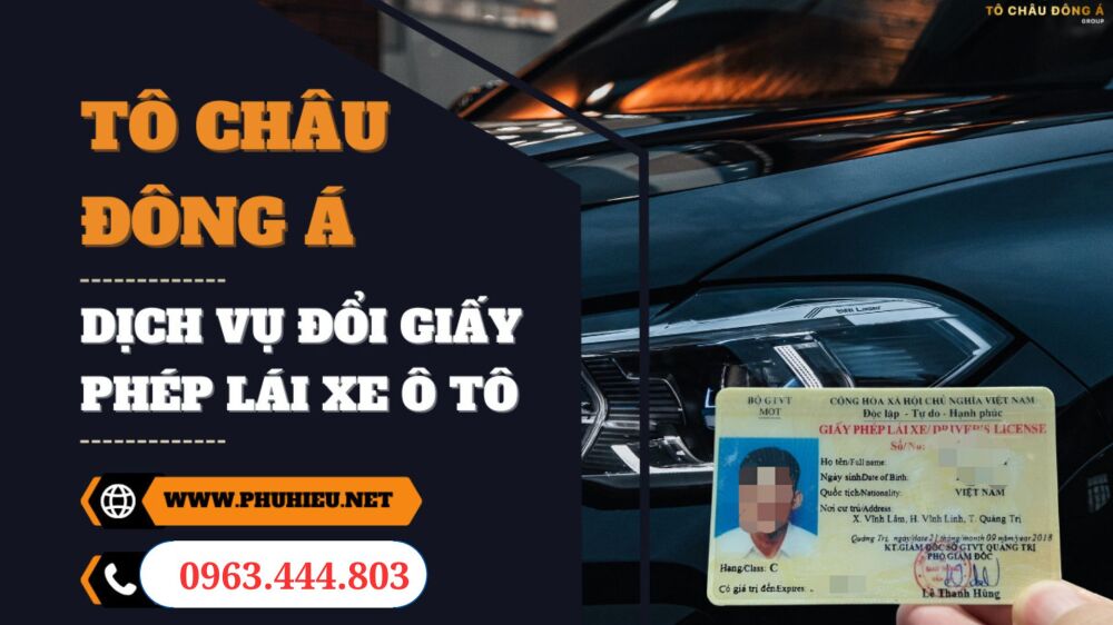 Ninh Thuận cấp dịch vụ làm đổi bằng lái ô tô online